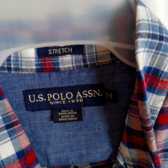 U.S. Polo Association Mens Flannel Shirt Medium - Picture 4 of 7